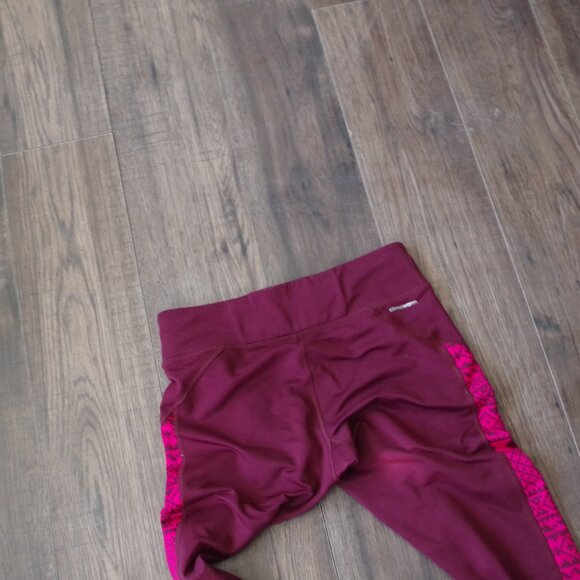 Brugundy Adidas Climawarm Athlectic Pants - Picture 4 of 5